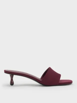 Ruthie Faux Suede Heeled Mules