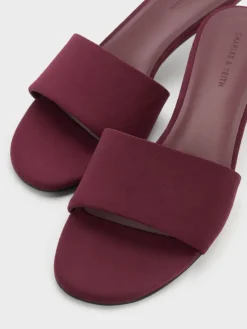 Ruthie Faux Suede Heeled Mules