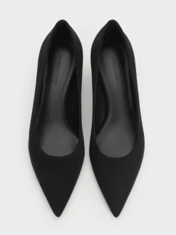 Ruthie Faux Suede Kitten Heels
