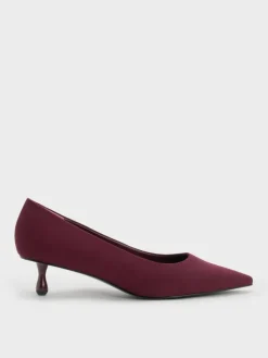Ruthie Faux Suede Kitten Heels