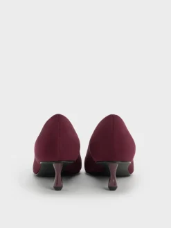 Ruthie Faux Suede Kitten Heels