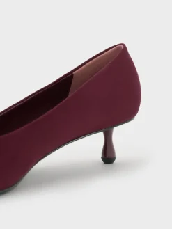 Ruthie Faux Suede Kitten Heels