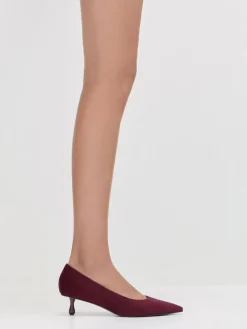 Ruthie Faux Suede Kitten Heels