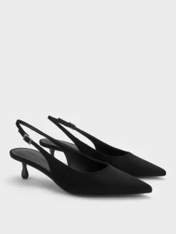 Ruthie Faux Suede Slingback Pumps
