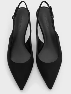 Ruthie Faux Suede Slingback Pumps