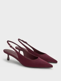 Ruthie Faux Suede Slingback Pumps