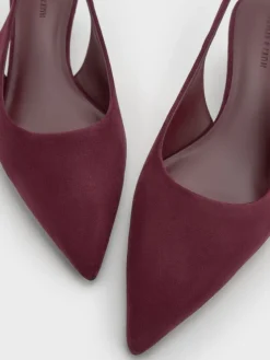 Ruthie Faux Suede Slingback Pumps