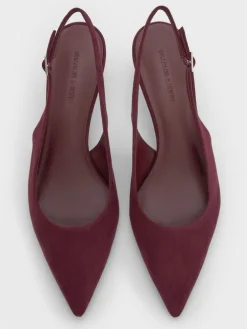 Ruthie Faux Suede Slingback Pumps