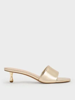 Ruthie Metallic Heeled Mules