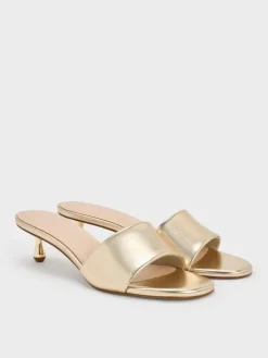 Ruthie Metallic Heeled Mules