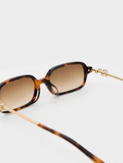 Sable Knot Rectangular Sunglasses