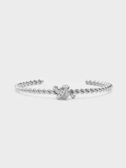 Sable Rope-Knot Cuff Bangle