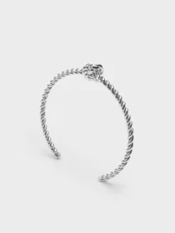 Sable Rope-Knot Cuff Bangle