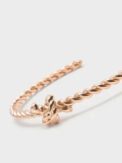 Sable Rope-Knot Cuff Bangle