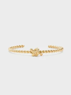 Sable Rope-Knot Cuff Bangle