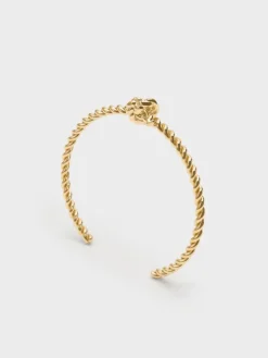 Sable Rope-Knot Cuff Bangle