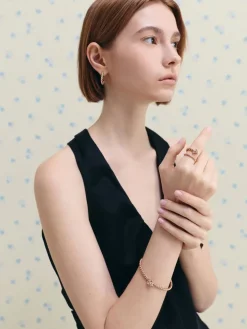 Sable Rope-Knot Hoop Earrings
