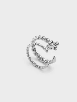 Sable Rope-Knot Two-Ring Set