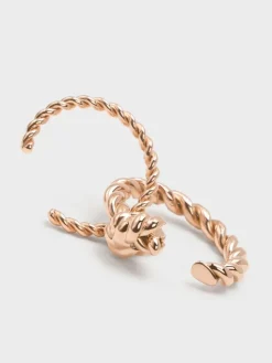 Sable Rope-Knot Two-Ring Set