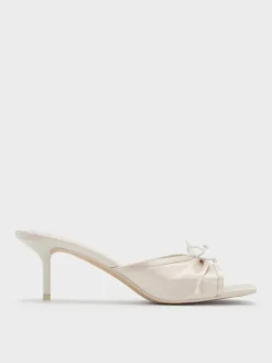 Sadira Satin Heeled Mules