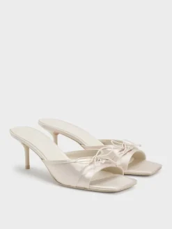 Sadira Satin Heeled Mules
