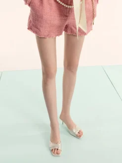 Sadira Satin Heeled Mules