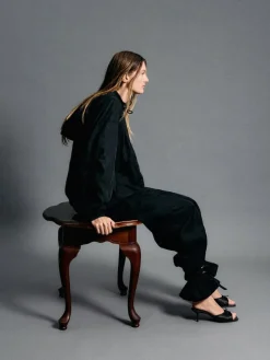 Sadira Satin Heeled Mules