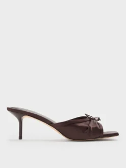 Sadira Satin Heeled Mules