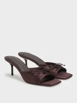 Sadira Satin Heeled Mules