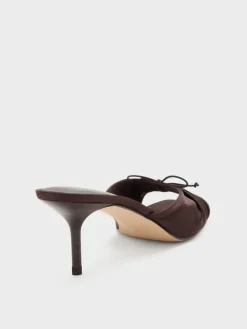 Sadira Satin Heeled Mules