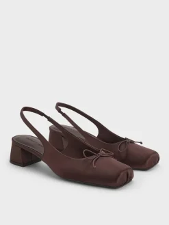 Sadira Satin Slingback Pumps