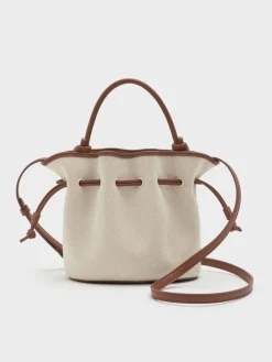 Sammie Canvas Drawstring Bucket Bag