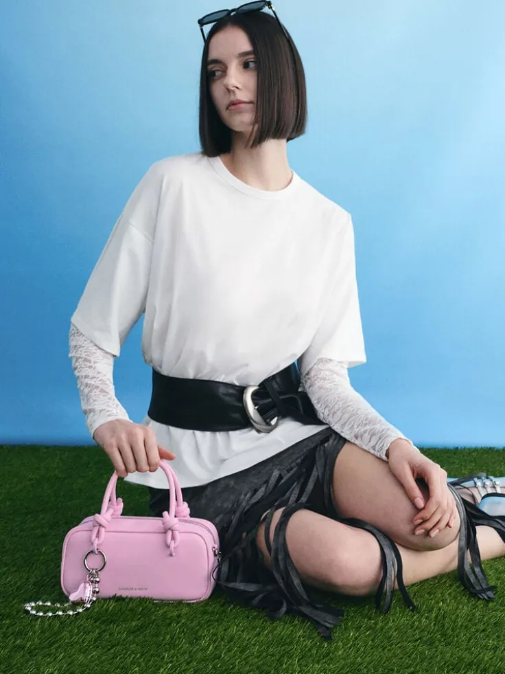 Sammie Knotted-Handle Boxy Bag