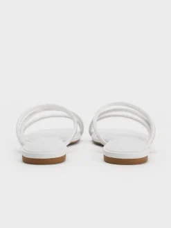 Satin Crystal Strappy Sandals