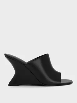 Sculptural-Heel Wedges