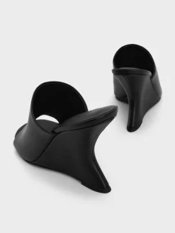 Sculptural-Heel Wedges