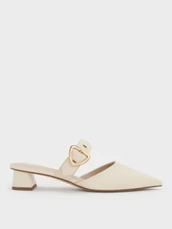 Sepphe Buckle-Strap Heeled Mules