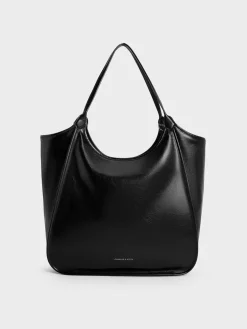 Sianna Crinkle-Effect Slouchy Tote Bag