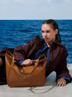 Sianna Crinkle-Effect Slouchy Tote Bag