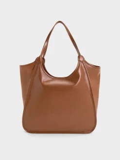 Sianna Crinkle-Effect Slouchy Tote Bag