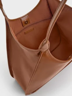 Sianna Crinkle-Effect Slouchy Tote Bag