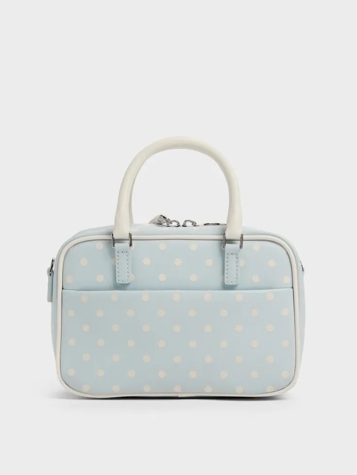 Sianna Polka-Dot Bowling Bag