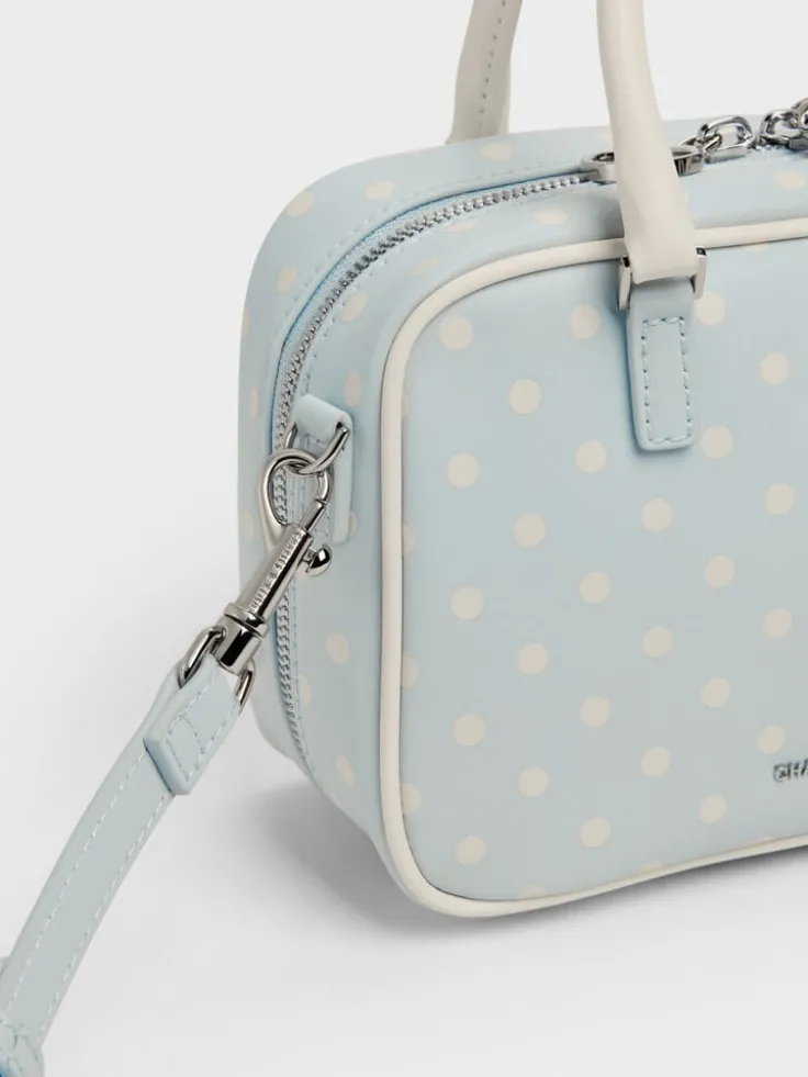 Sianna Polka-Dot Bowling Bag