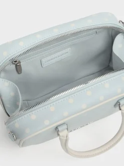 Sianna Polka-Dot Bowling Bag