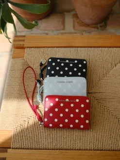 Sianna Polka-Dot Wristlet