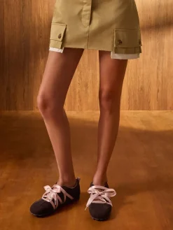 Silko Faux Suede Ballet Sneakers