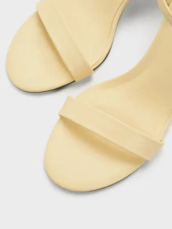 Slant-Heel Ankle-Strap Sandals