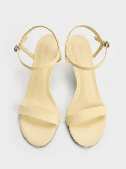 Slant-Heel Ankle-Strap Sandals
