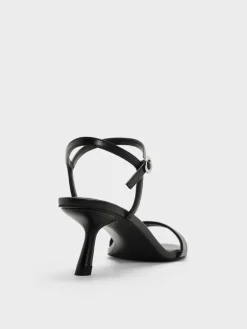 Slant-Heel Ankle-Strap Sandals