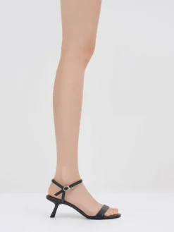 Slant-Heel Ankle-Strap Sandals